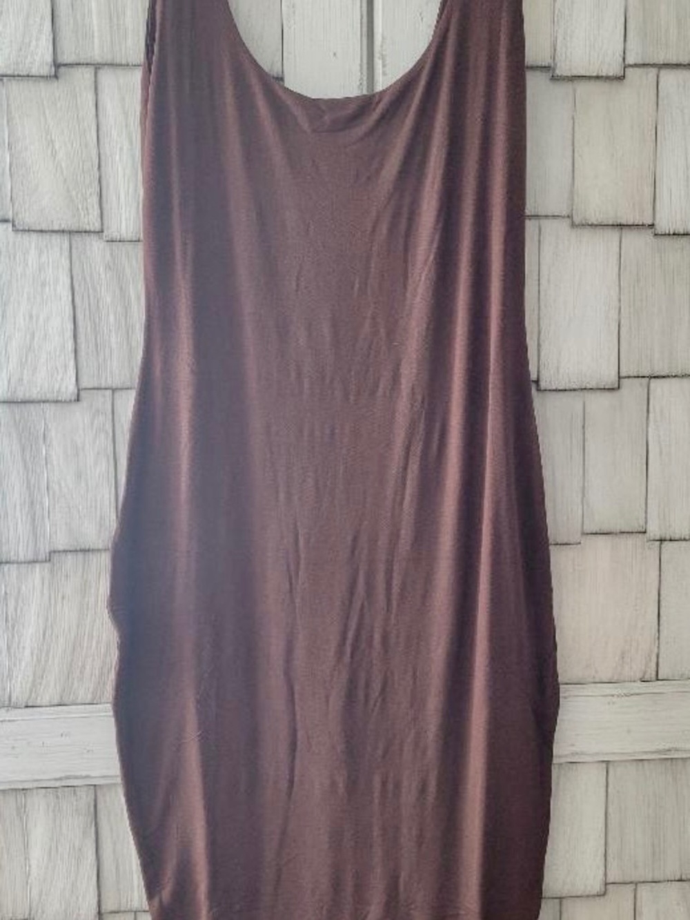 NAKED WARDROBE WOMEN'S HOURGLASS MIDI DRESS SIZE 2X CHOCOLATE
